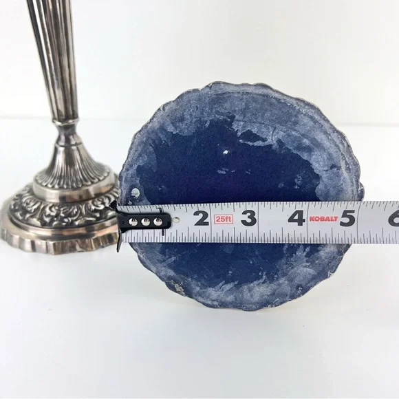 Set Of 2 Silver Plate Candlesticks Candelabra - Picture 9 of 9